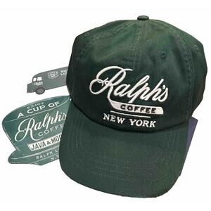 Polo Ralph Lauren Hat Green Ralph's Coffee New York Ball Cap Baseball Hat